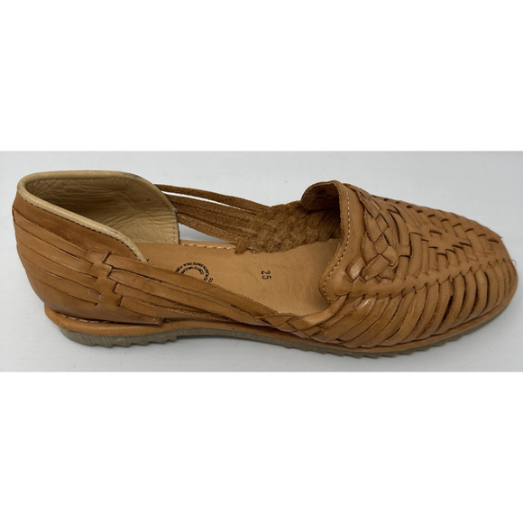 Leather Huarache Sandals Womens 8 Made In Mexico Men’s 7 Unisex - Picture 5 of 11